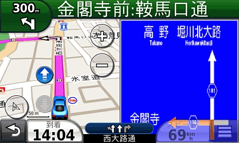 Nuvi_金閣寺前
