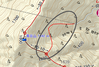 TOPO10MPlusV3　夜叉神峠