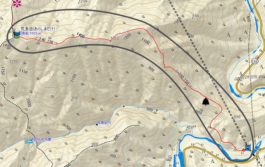 TOPO10MPlusV3　荒島岳